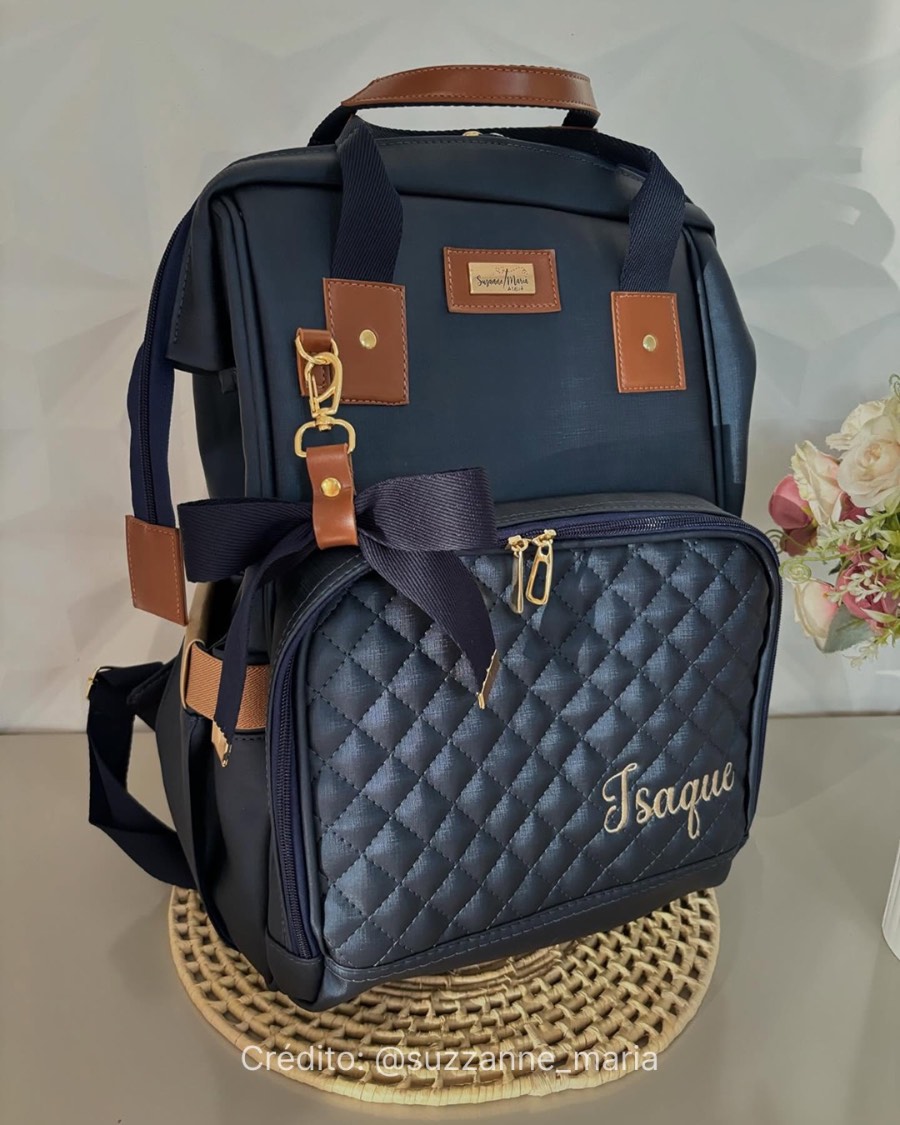 Mochila multifuncional Isaque, exemplo de acabamento premium
